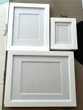 White Hanging Photo Frame (SIZE OPTIONS AVAILABLE)